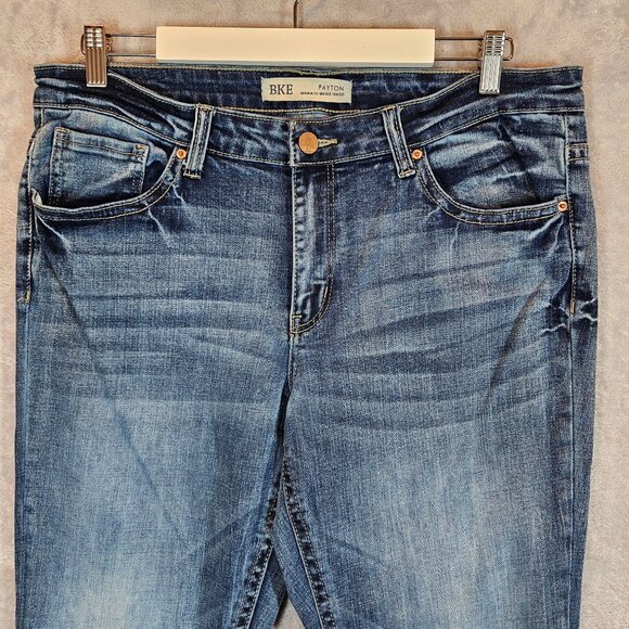 BKE Payton Universal Fit Mid-Rise Bootcut Jeans Womens 33x33.5 Medium Wash - Picture 8 of 16